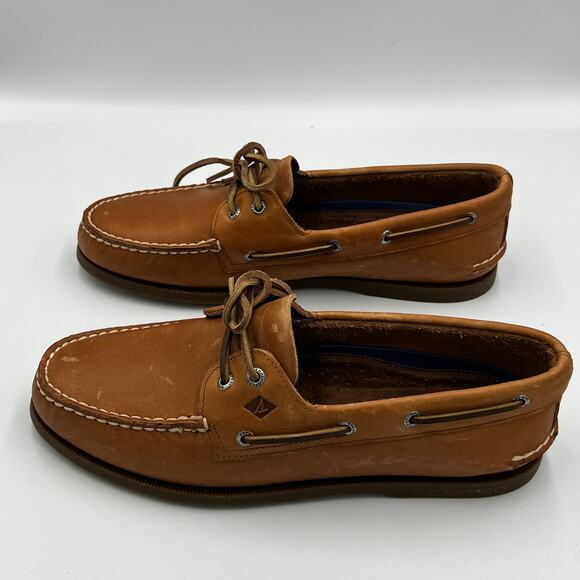 Sperry  Sahara Top-Sider Authentic Original 2-Eye Boat Shoe Brown Men Size 11 M main image 8